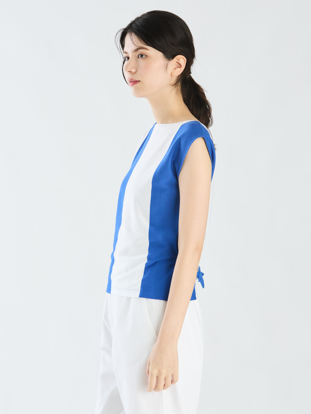 FEMME ウィメンズ 【Outlet】JIY4 TS ARA Tシャツ ロイヤルブルー×ホワイト