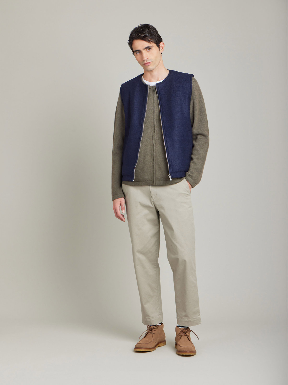 HOMME メンズ 【Outlet】JIG5 GILET ジレ ブルー系その他