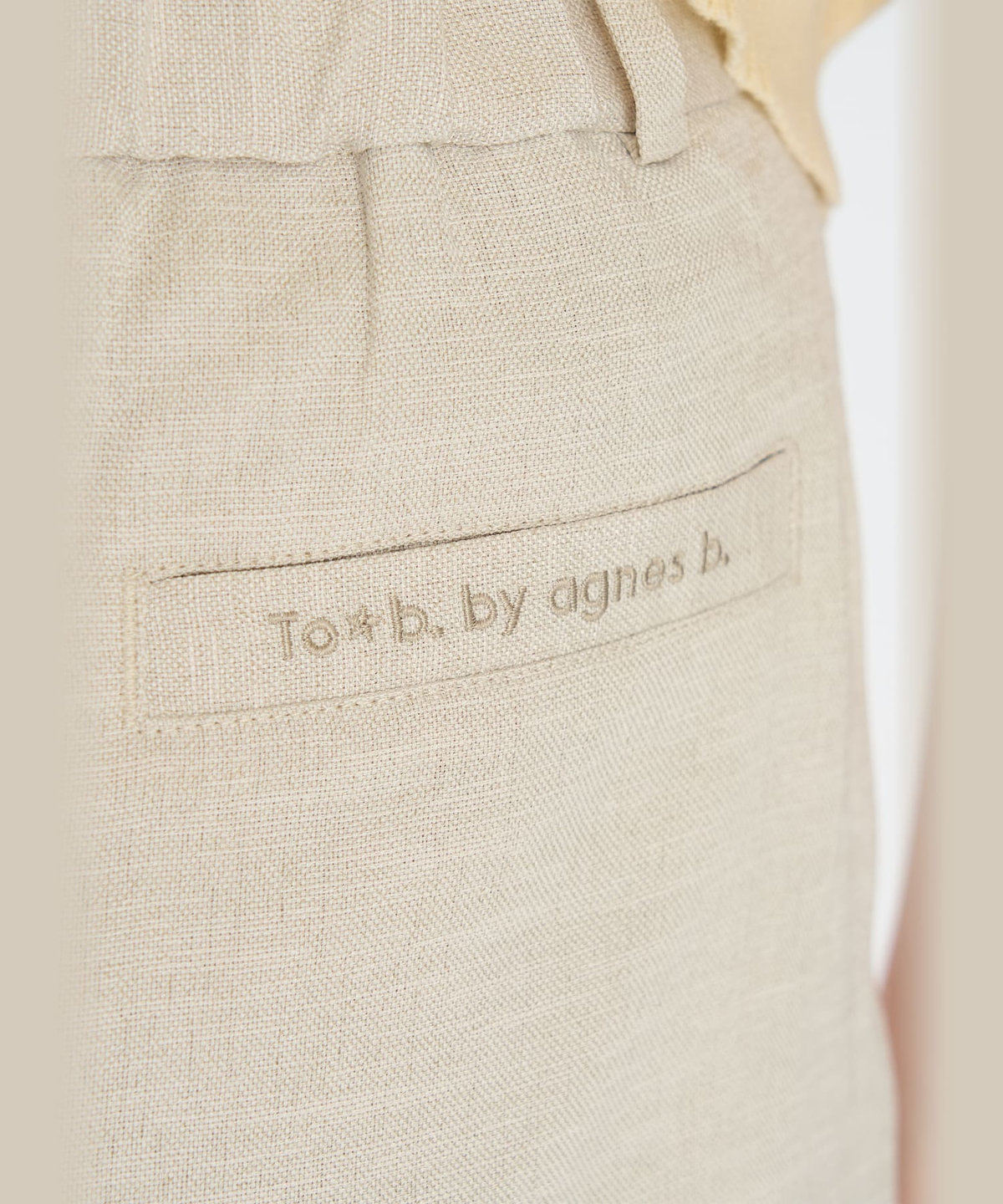 To b. by agnès b. オックスフォード ショートパンツ ホワイト