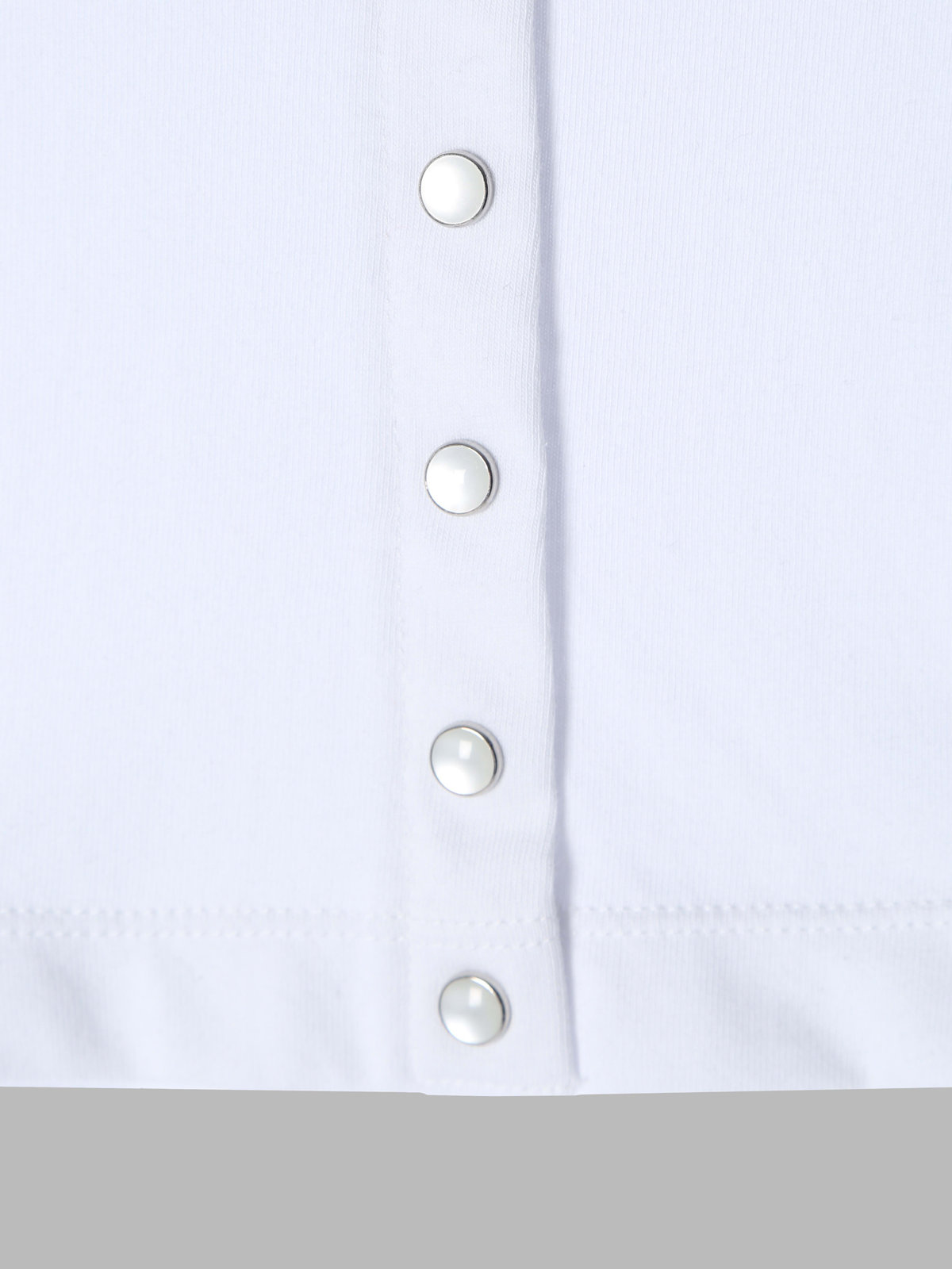 ENFANT ベビー ベビー コットン 長袖 カーディガンプレッション ホワイト