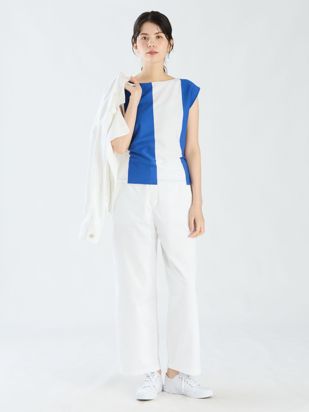 FEMME ウィメンズ 【Outlet】JIY4 TS ARA Tシャツ ロイヤルブルー×ホワイト