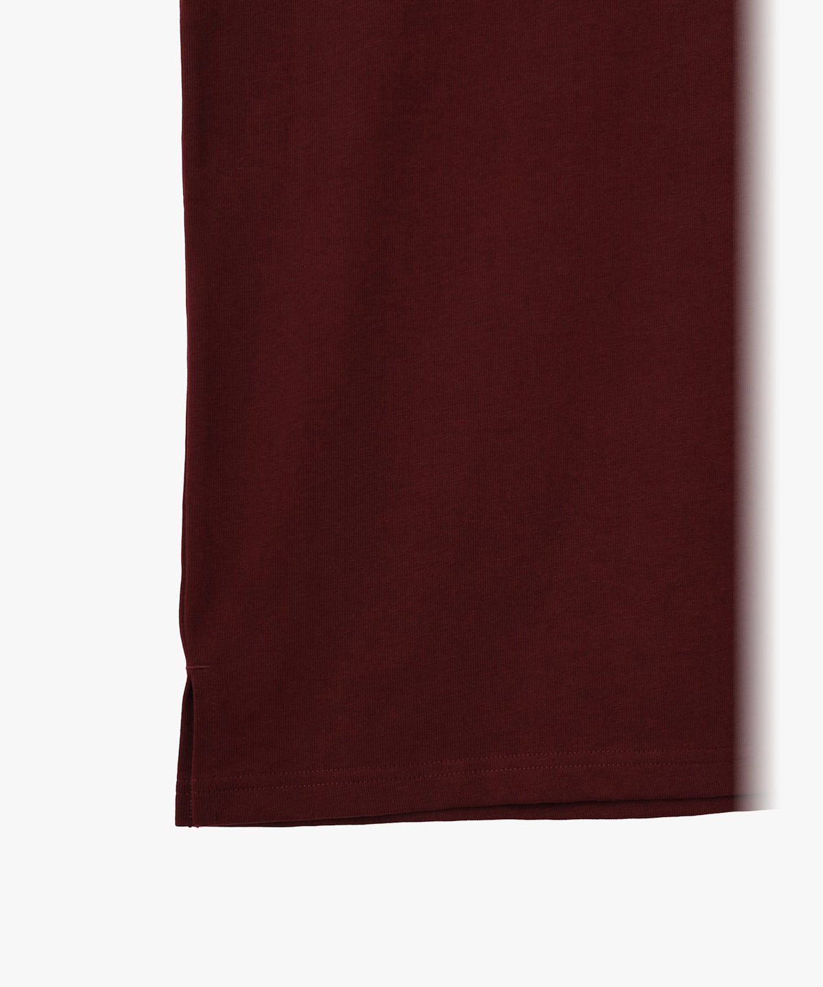 HOMME メンズ メンズ ロゴ 刺繍 コットン 半袖 Tシャツ "Horace" ボルドー
