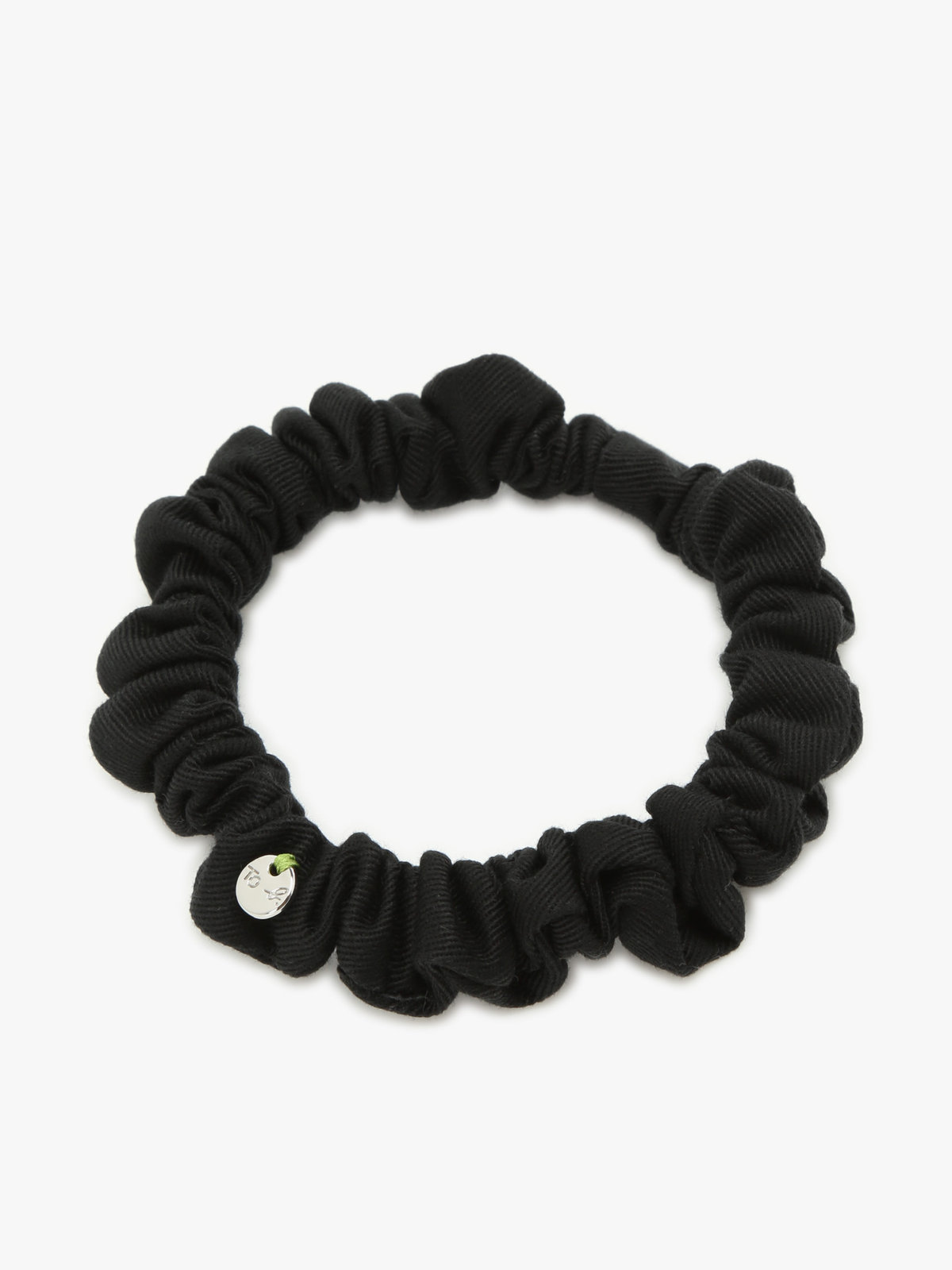 To b. by agnès b. 【Outlet】ロゴ刺繍 アーカイブテキスタイル トートバッグ&シュシュ セット ブラック