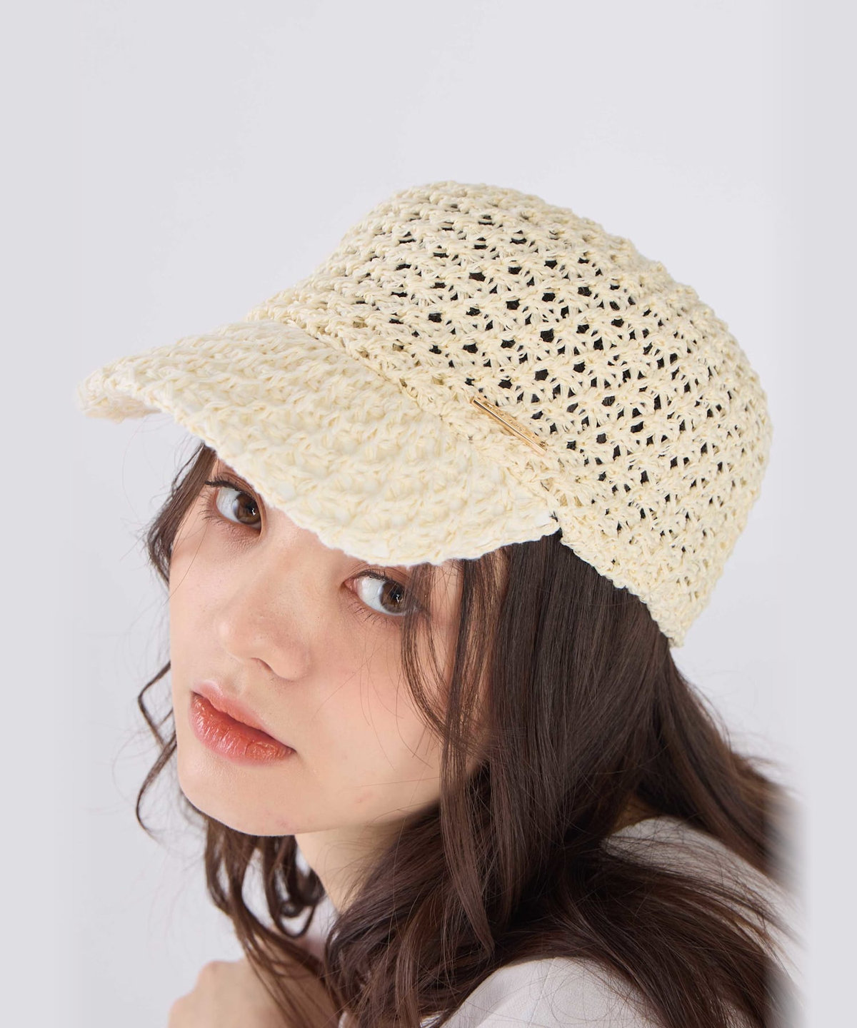 To b. by agnès b. サマー キャップ アイボリー