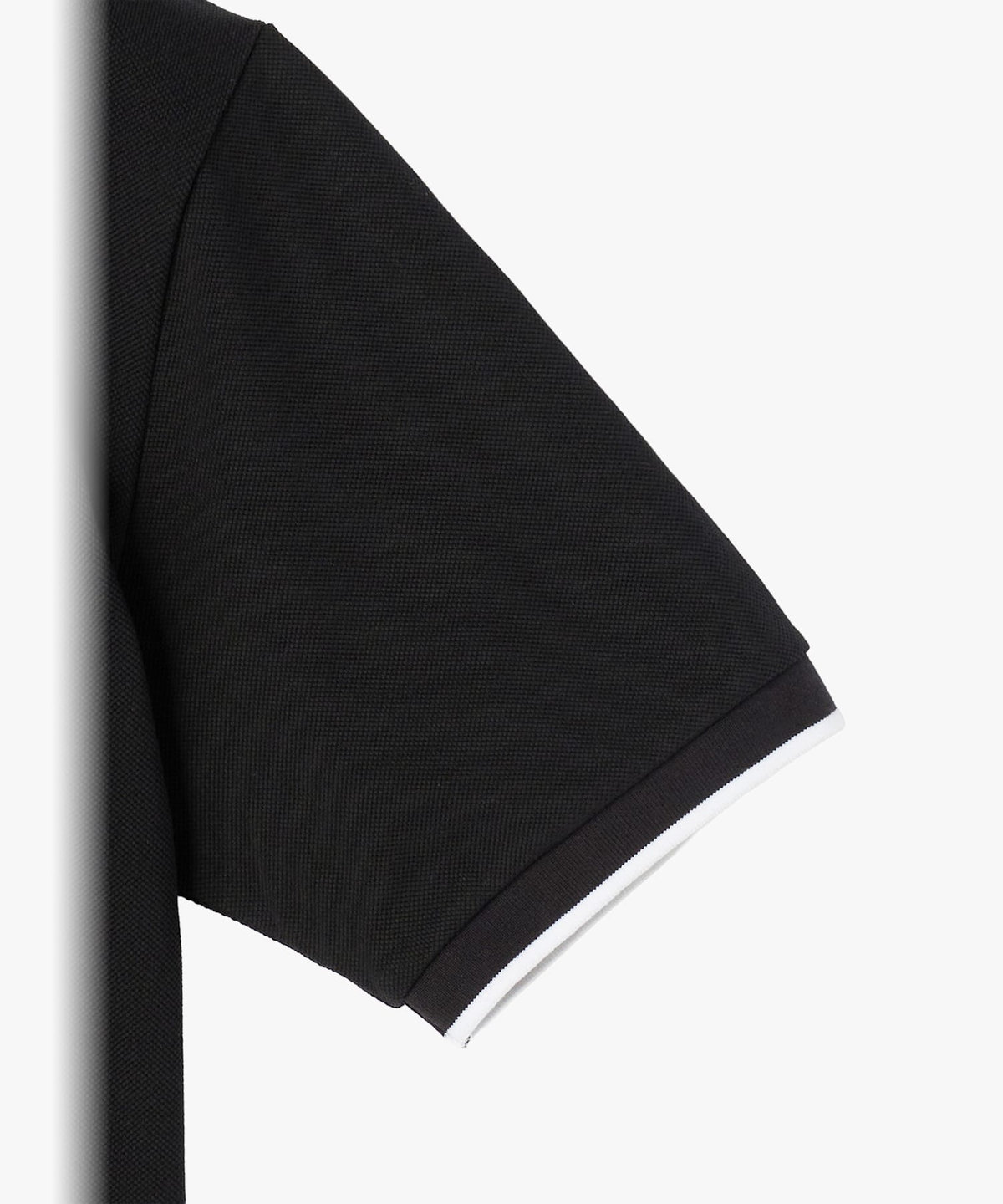 HOMME メンズ メンズ "b."ロゴ 刺繍 コットン 半袖 ポロシャツ "Brazilia" ブラック