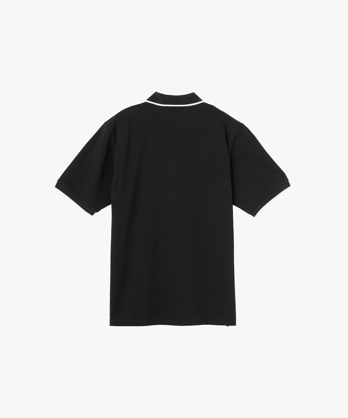 HOMME メンズ メンズ "b."ロゴ 刺繍 コットン 半袖 ポロシャツ "Brazilia" ブラック