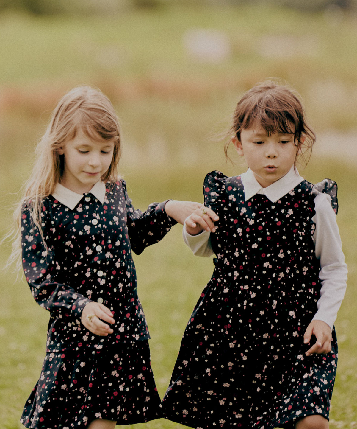 ENFANT ボーイズ キッズ "b."ロゴ 刺繍 コットンジャージー シャツ ホワイト