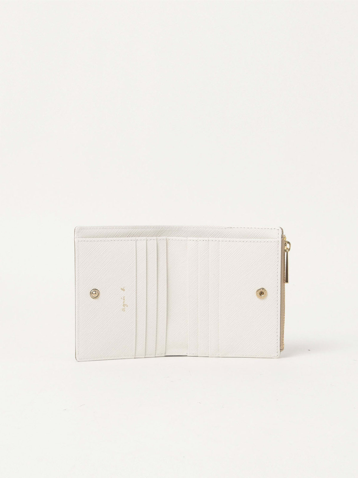 VOYAGE ウィメンズ バッグ＆ウォレット レザー二つ折りウォレット"Erika"  QAW05-14 ベージュ