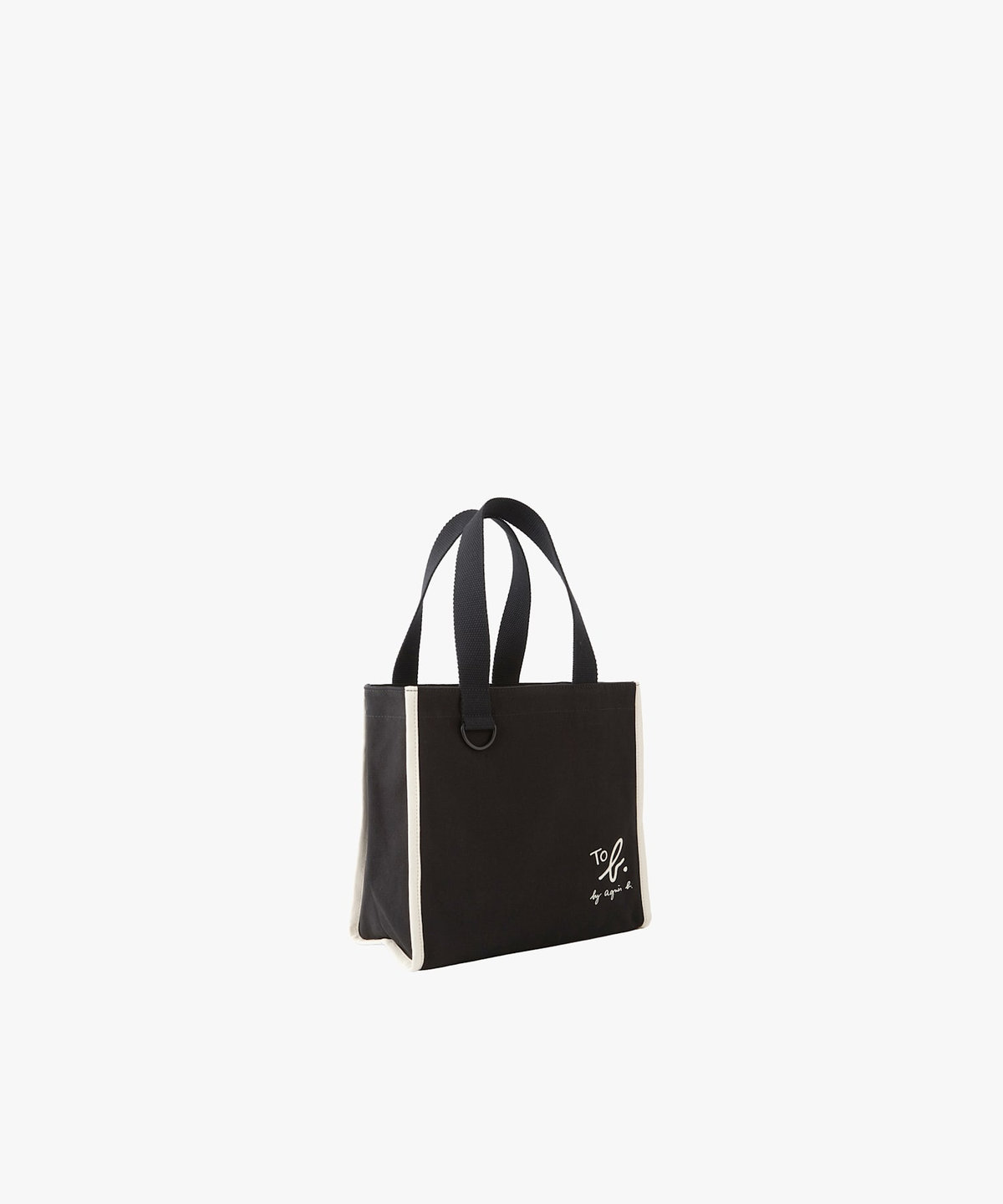 To b. by agnès b. To b. by agnes b.× green label relaxing コットン パイピング ミニトートバッグ ブラック