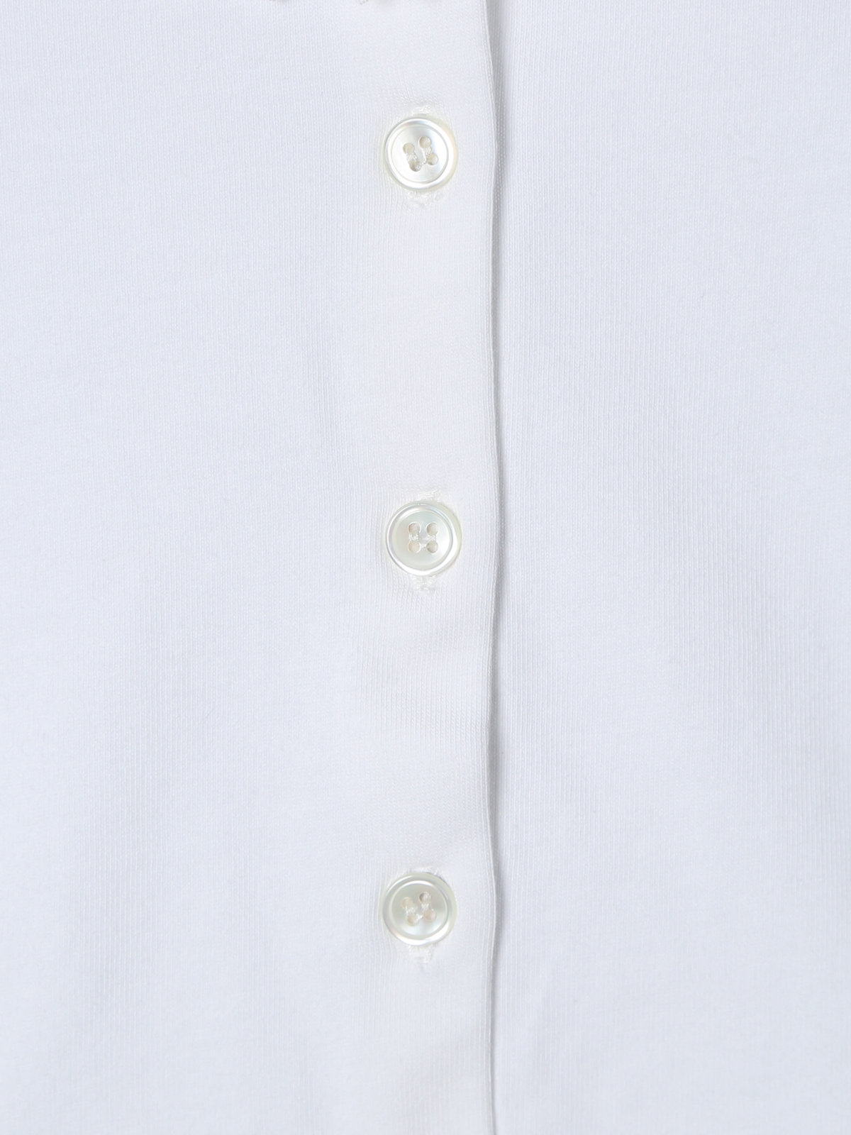 ENFANT ベビー ベビー コットン フリル レース ブラウス "Volant Dentelle" ホワイト