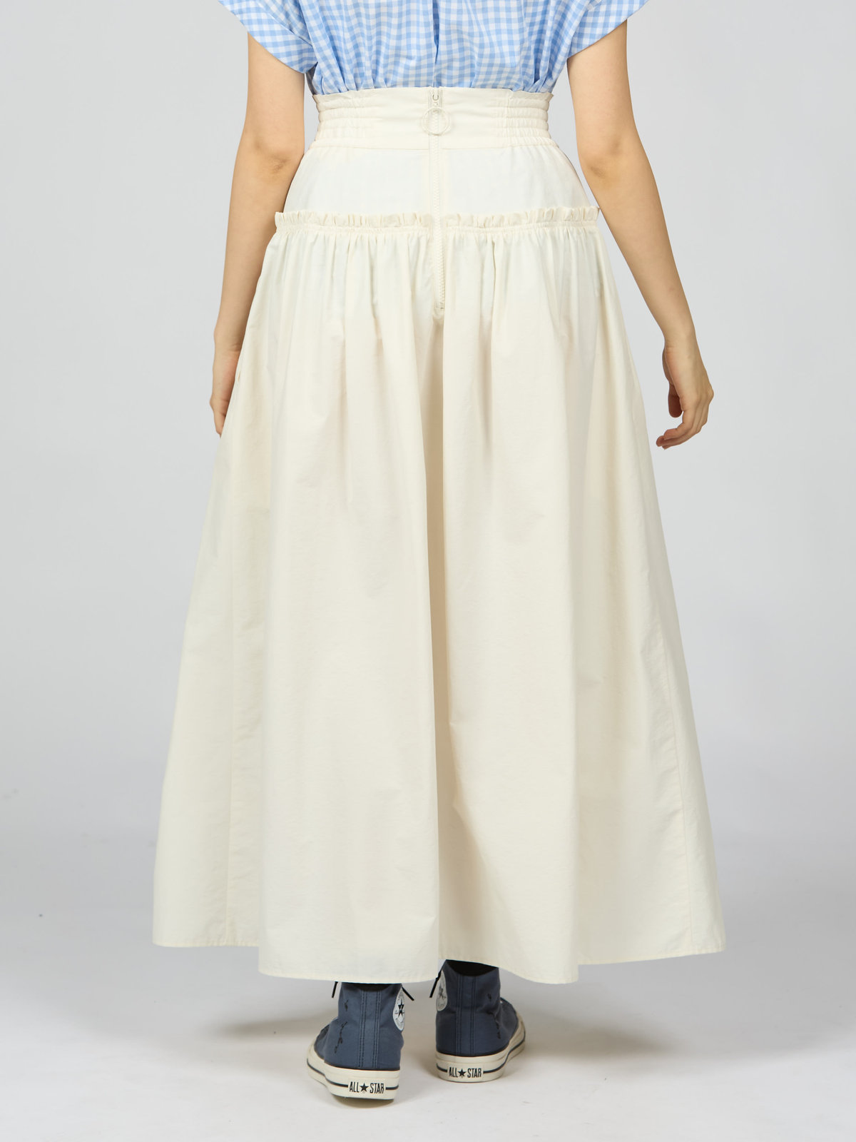 To b. by agnès b. 【Outlet】ハイウエストスカート ホワイト