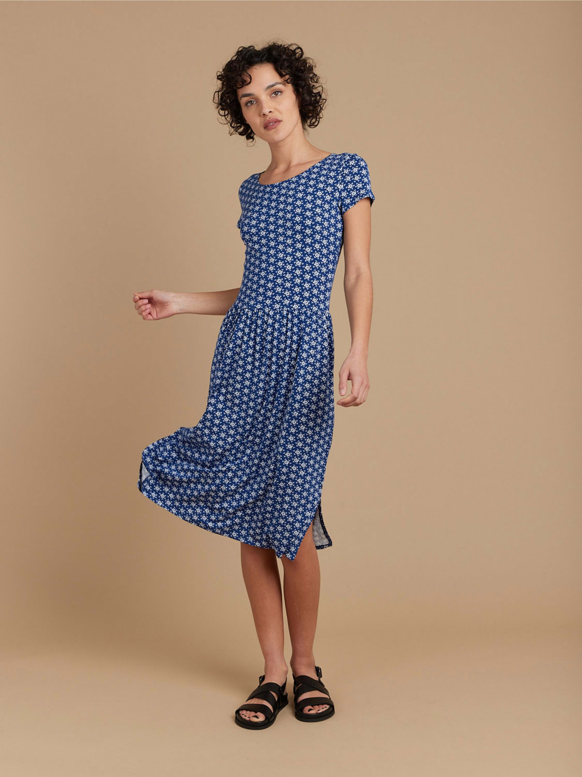 FEMME ウィメンズ 【Outlet】JIM2 ROBE ワンピース ネイビー