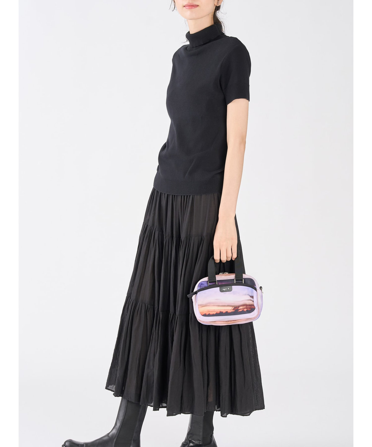 VOYAGE ウィメンズ バッグ＆ウォレット フォトプリント ナイロン 2way ミニ ショルダー "My bag" RAT01R-02 パープル系その他