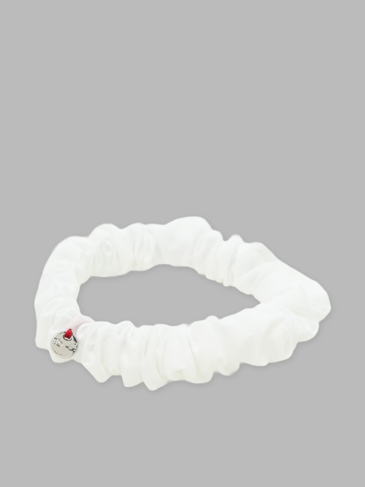 To b. by agnès b. 【Outlet】ロゴ刺繍 アーカイブテキスタイル トートバッグ&シュシュ セット ホワイト