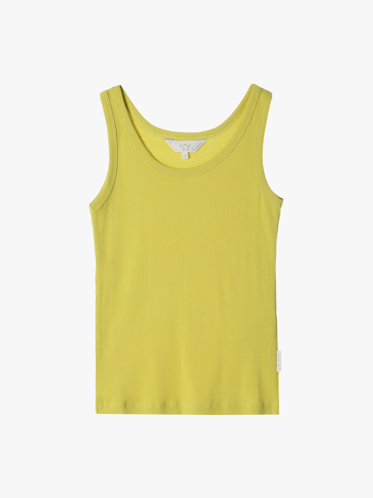 To b. by agnès b. 【Outlet】リブタンクトップ イエロー