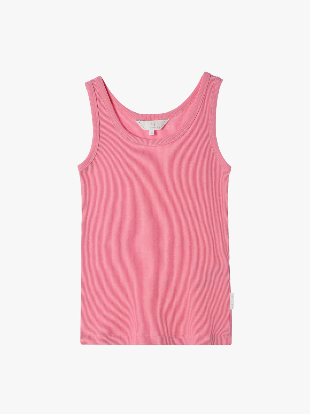 To b. by agnès b. 【Outlet】リブタンクトップ ピンク