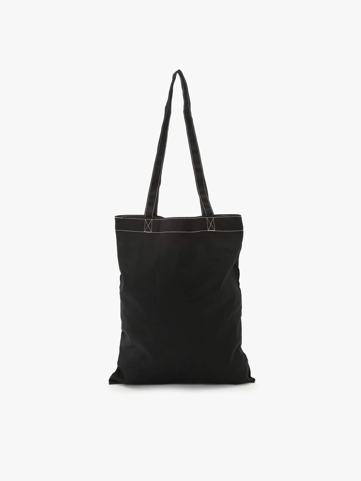 To b. by agnès b. 【Outlet】ロゴ刺繍 アーカイブテキスタイル トートバッグ&シュシュ セット ブラック