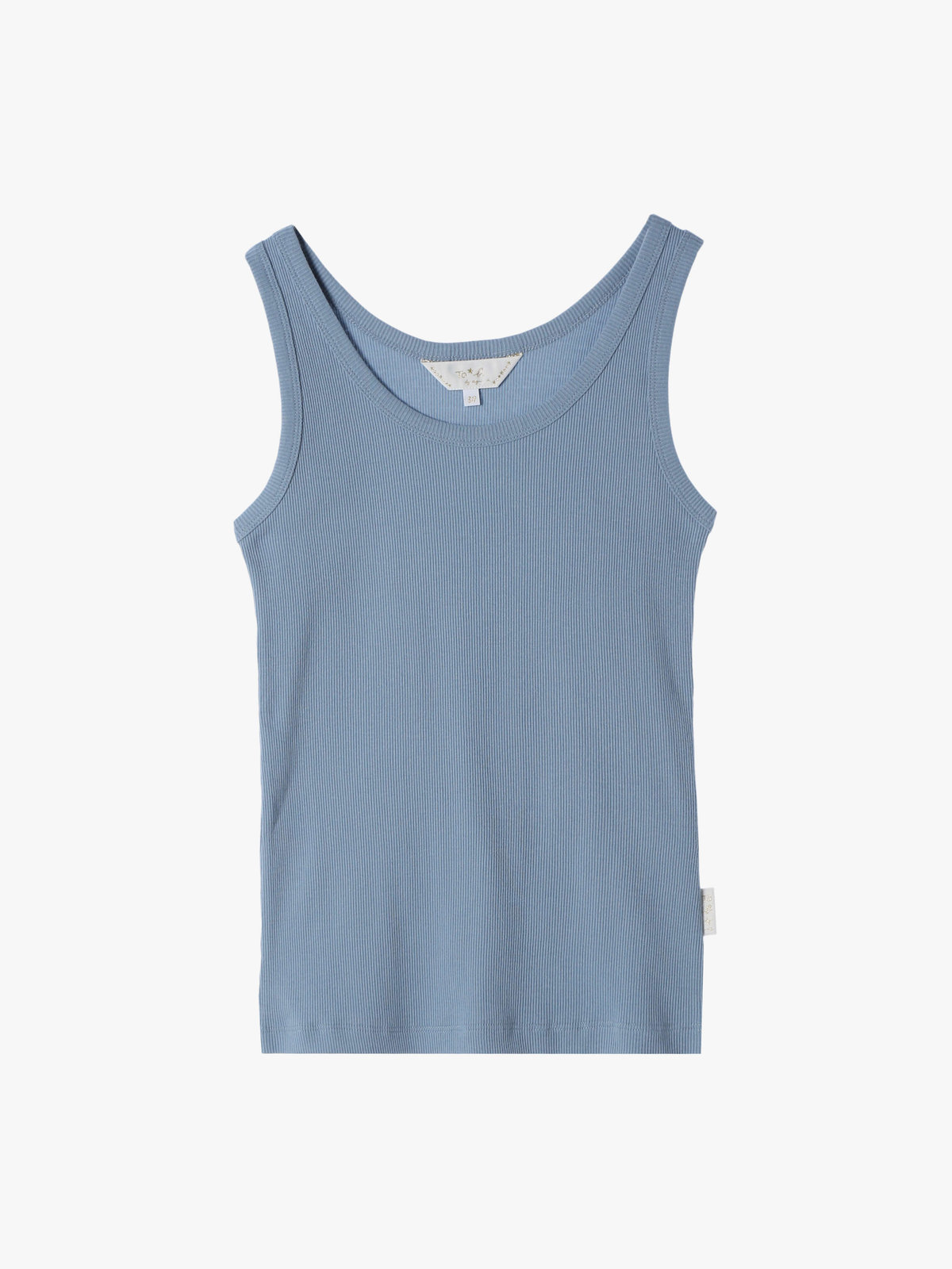 To b. by agnès b. 【Outlet】リブタンクトップ ブルー