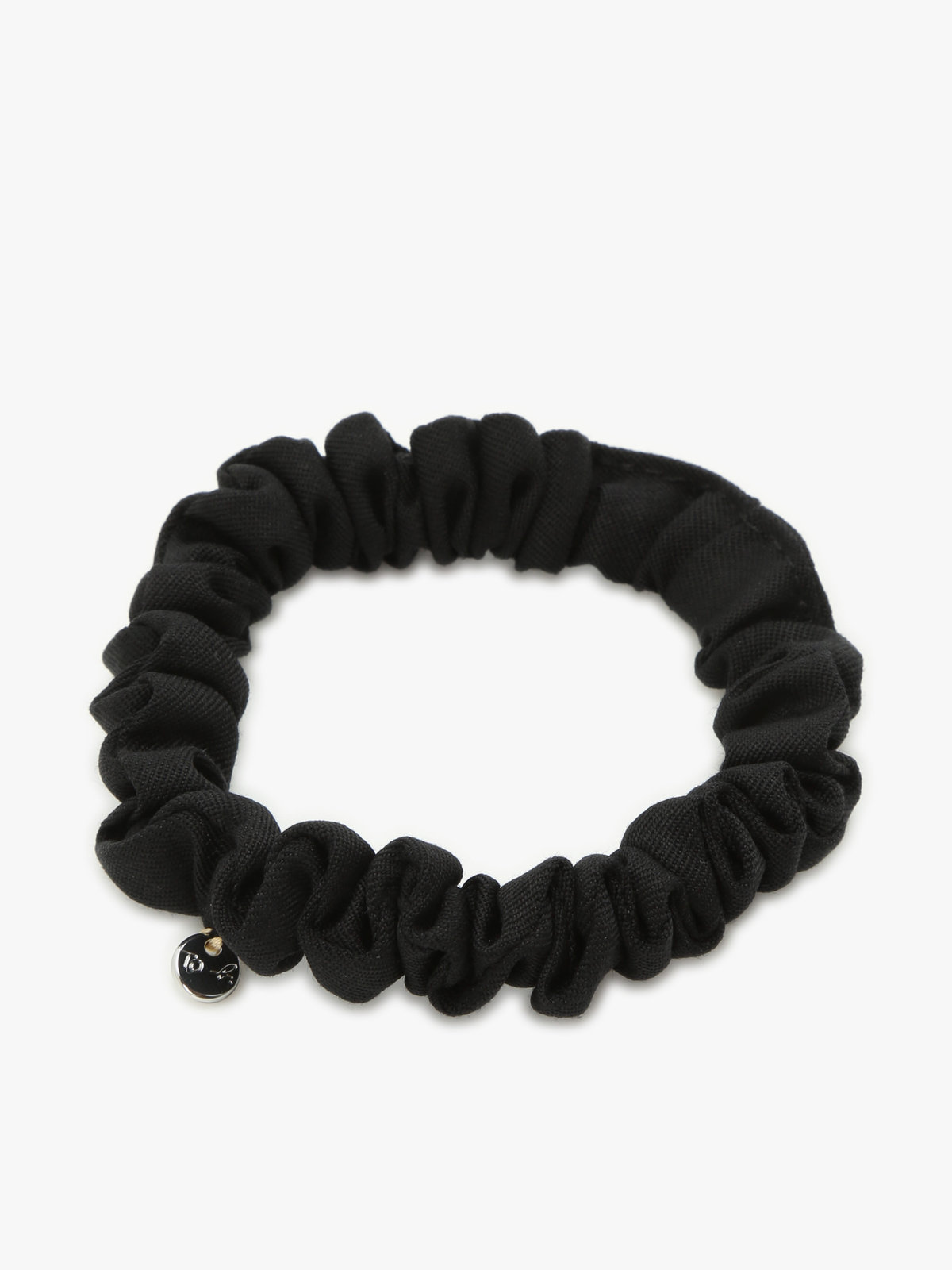 To b. by agnès b. 【Outlet】ロゴ刺繍 アーカイブテキスタイル トートバッグ&シュシュ セット ブラック