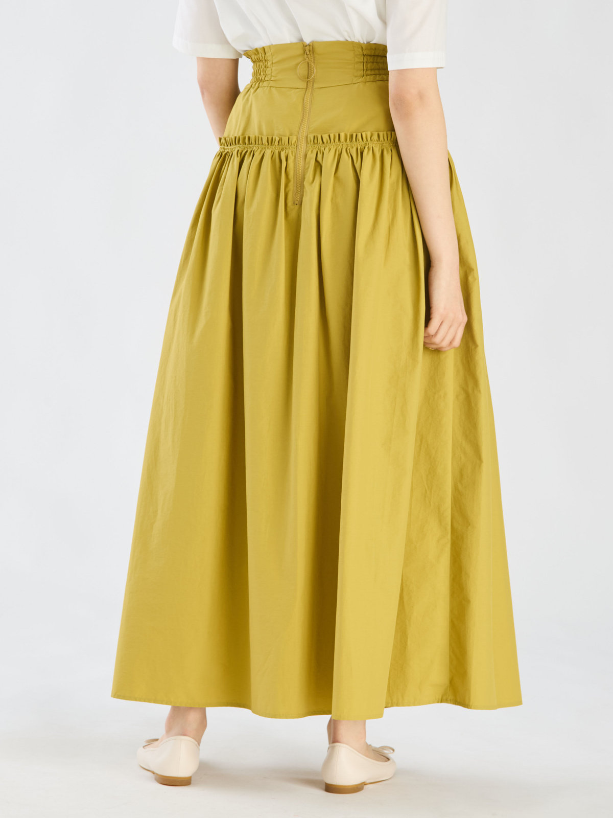 To b. by agnès b. 【Outlet】ハイウエストスカート イエロー