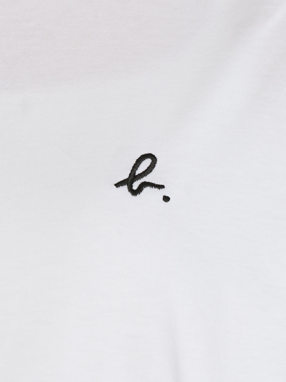 FEMME ウィメンズ "b" ロゴ 刺繍 コットン 半袖 Tシャツ "b. style" ホワイト