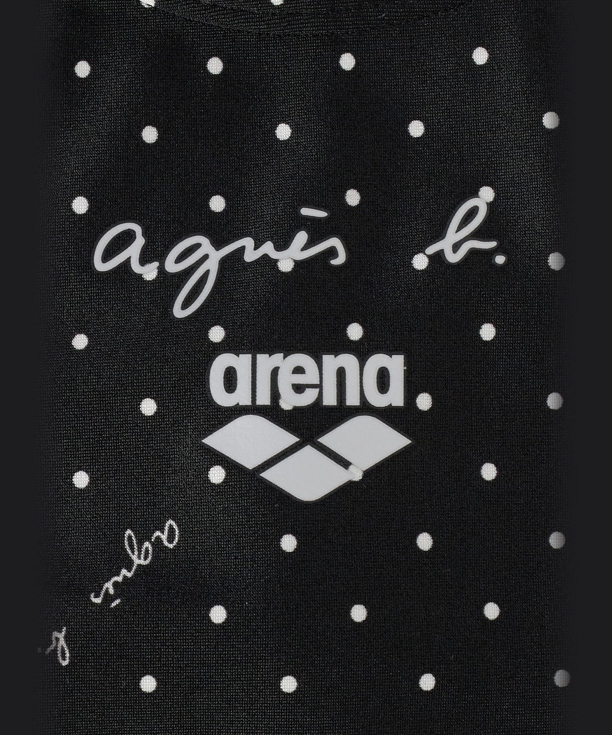 ENFANT ガールズ agnes b. x arena ジュニアワンピース 水着 ブラック