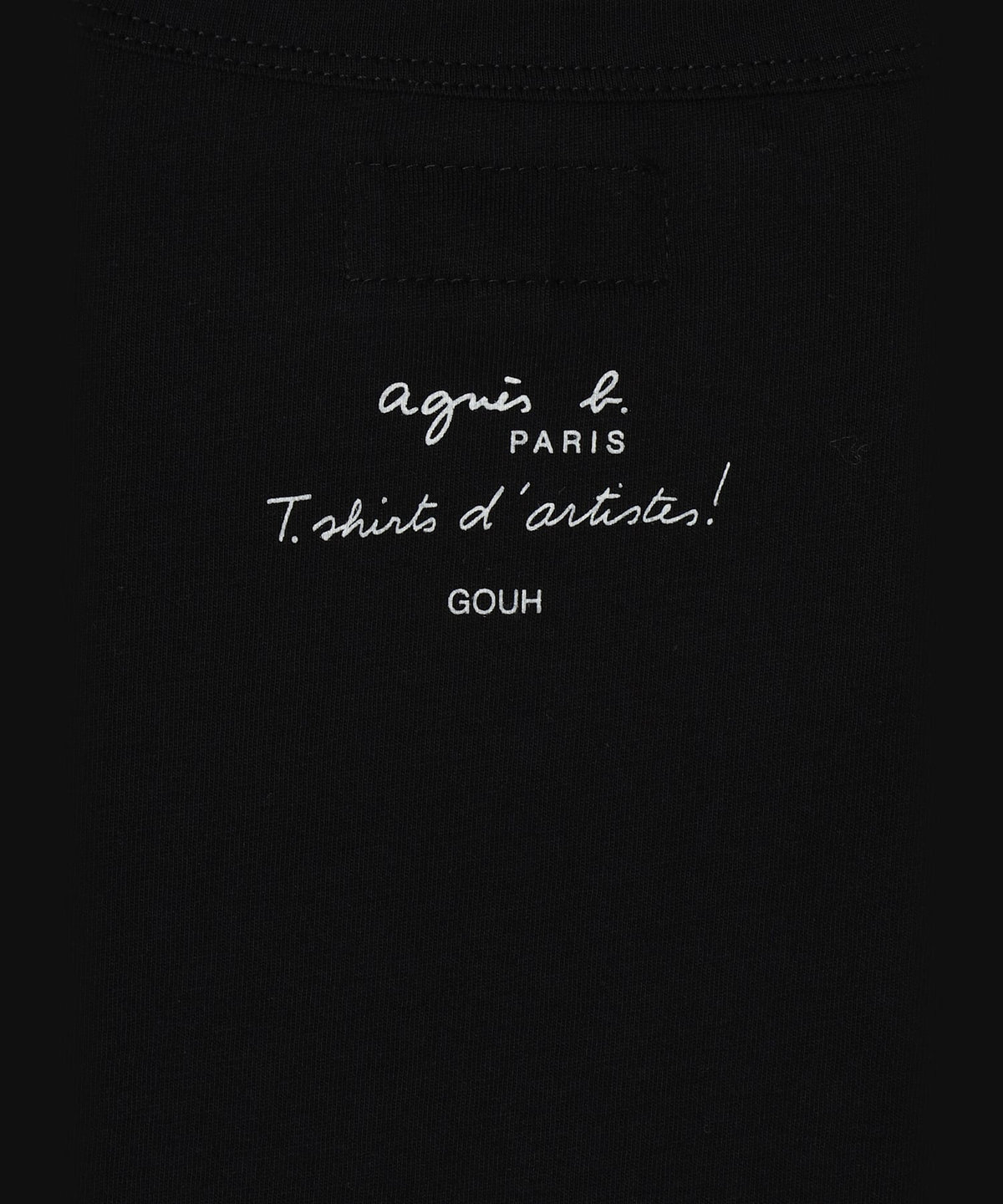 FEMME ウィメンズ コットン 長袖 アーティストTシャツ "Gouh" ブラック