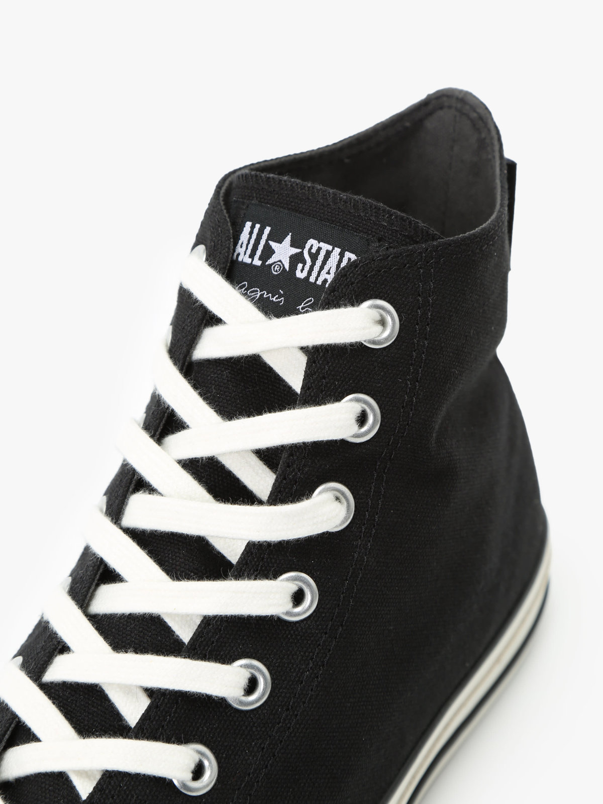 HOMME メンズ agnes b. x CONVERSE メンズ コンバース CANVAS ALL STAR (R) HI / AB ブラック