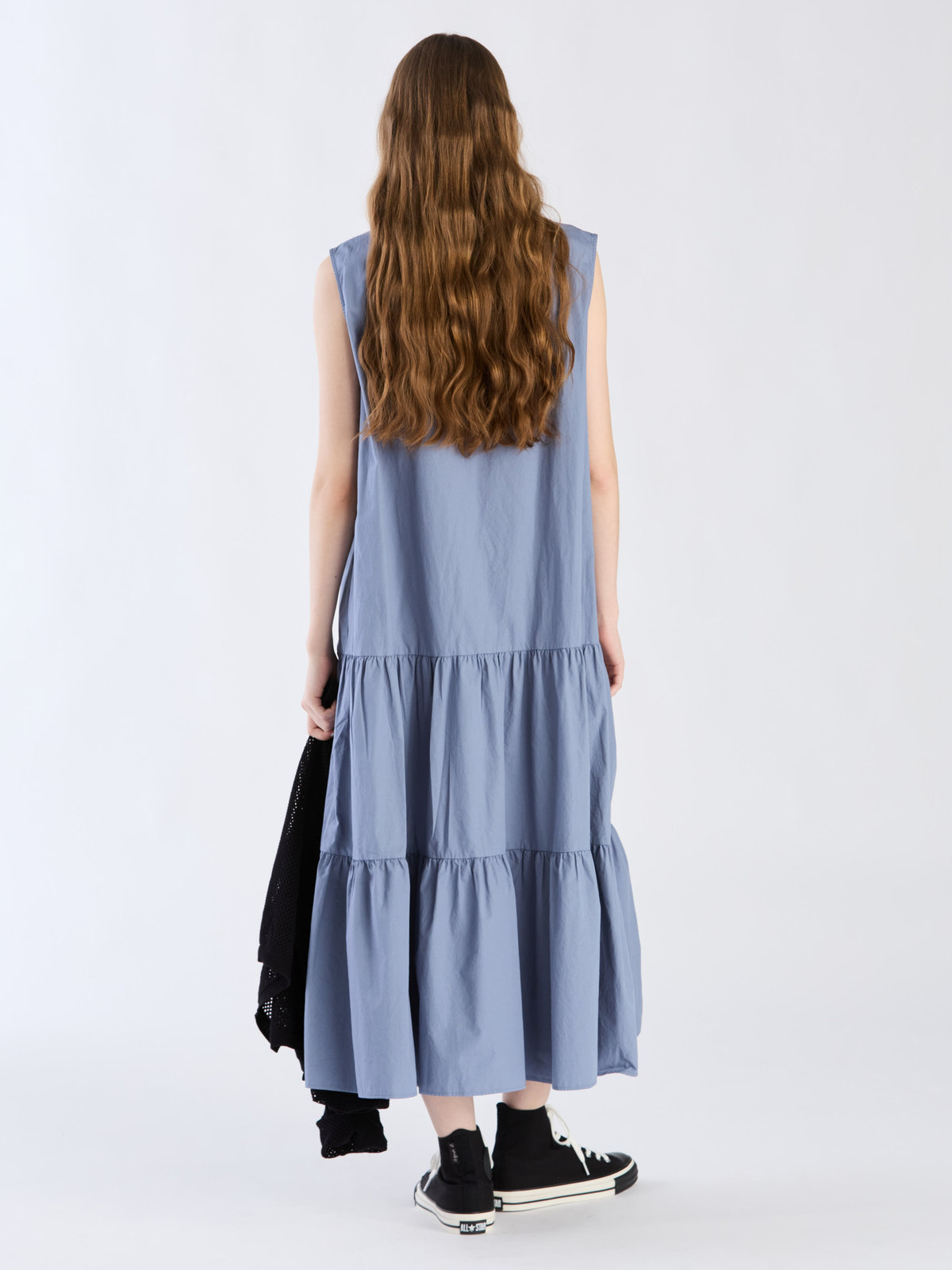 To b. by agnès b. 【Outlet】ナチュラルコットンドレス ブルー