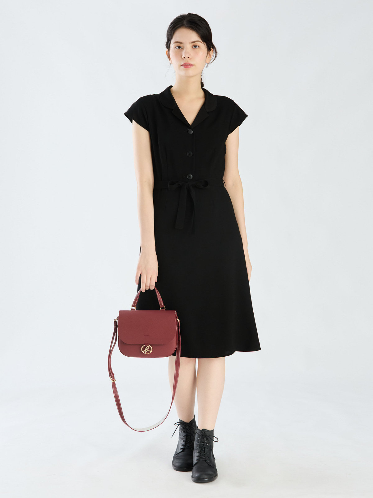 FEMME ウィメンズ 【Outlet】U700 ROBE ワンピース ブラック