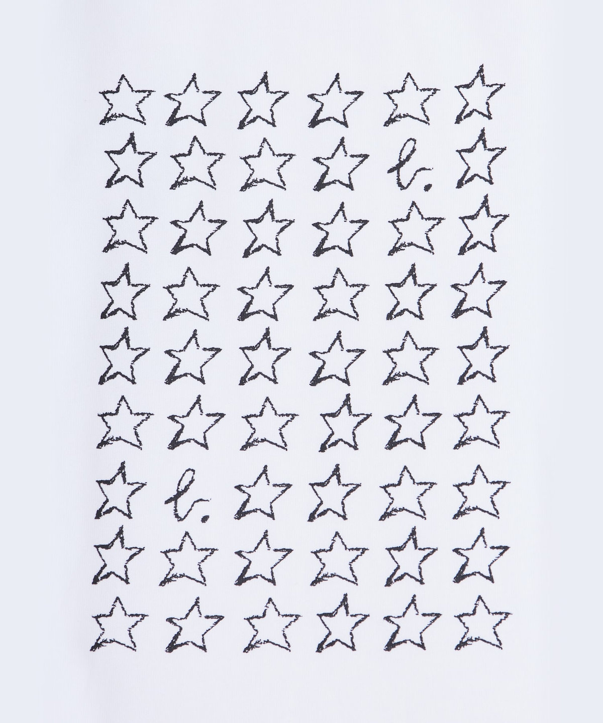 ENFANT ベビー ベビー "b." ロゴ コットン 長袖 Tシャツ "Etoile" ホワイト