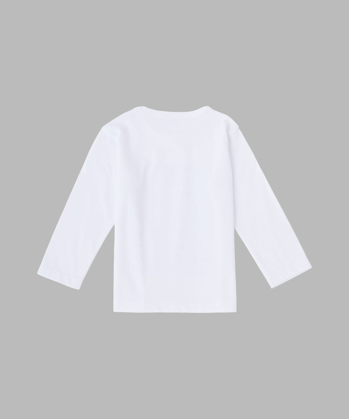 ENFANT ベビー ベビー "b." ロゴ コットン 長袖 Tシャツ "Etoile" ホワイト
