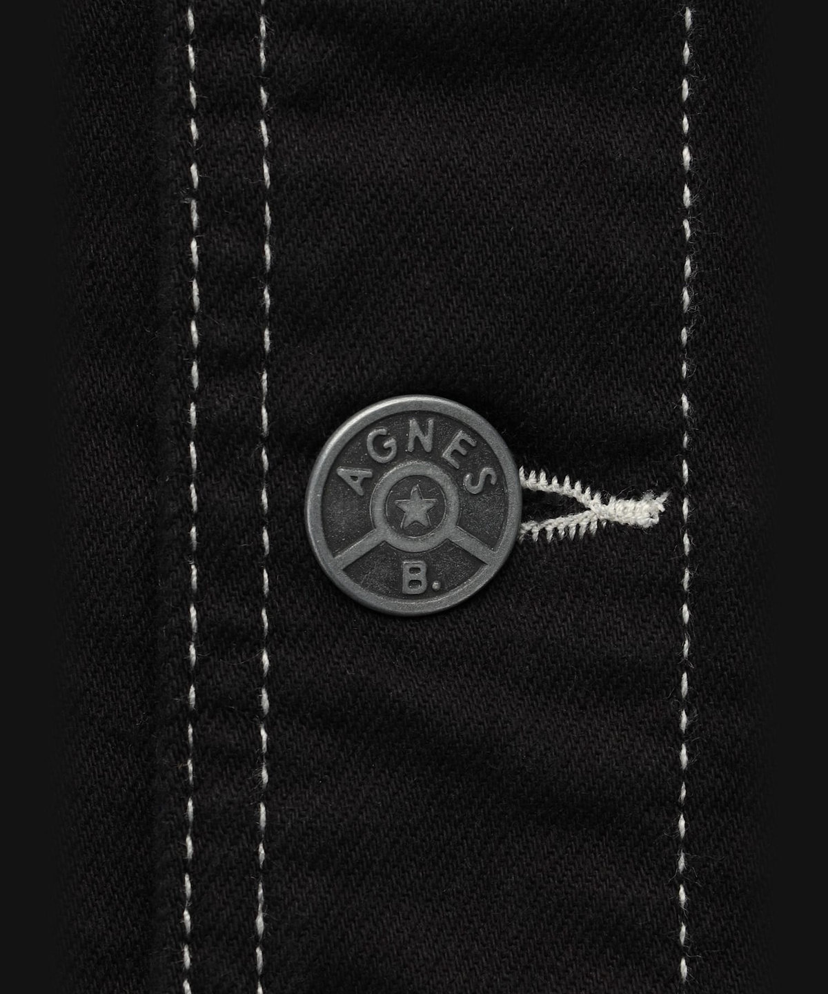 HOMME メンズ メンズ デニム ショールカラー 長袖 ジャケット "Loritz" ブラック