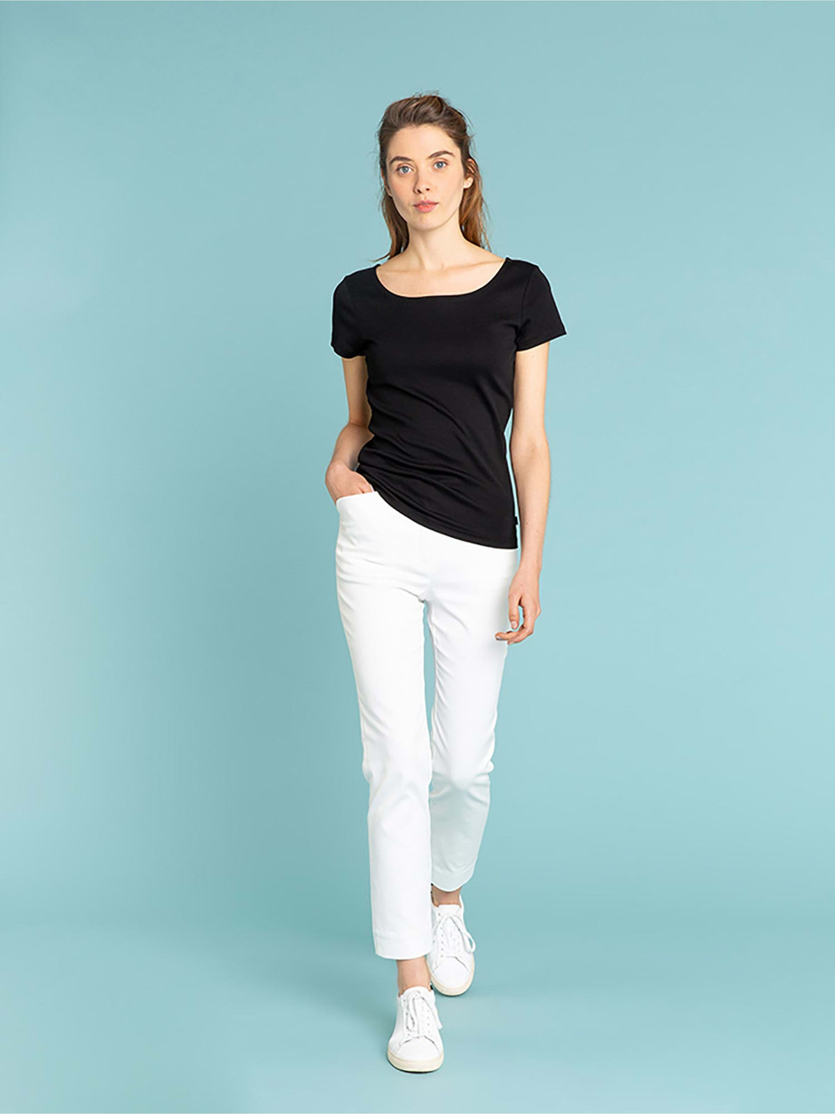 FEMME ウィメンズ JG13 TS コットンTシャツ ブラック