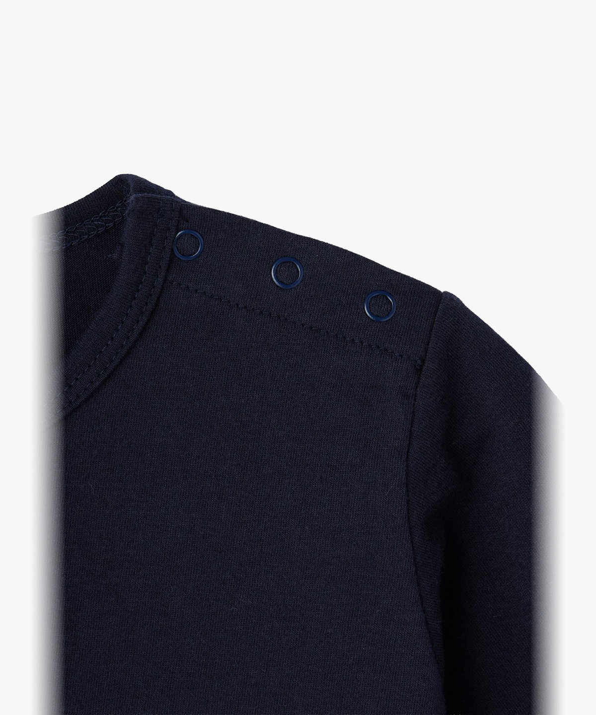 ENFANT ベビー ベビー ロゴ アイコニック プリント コットン 長袖 Tシャツ "Lezard" ブルー系その他