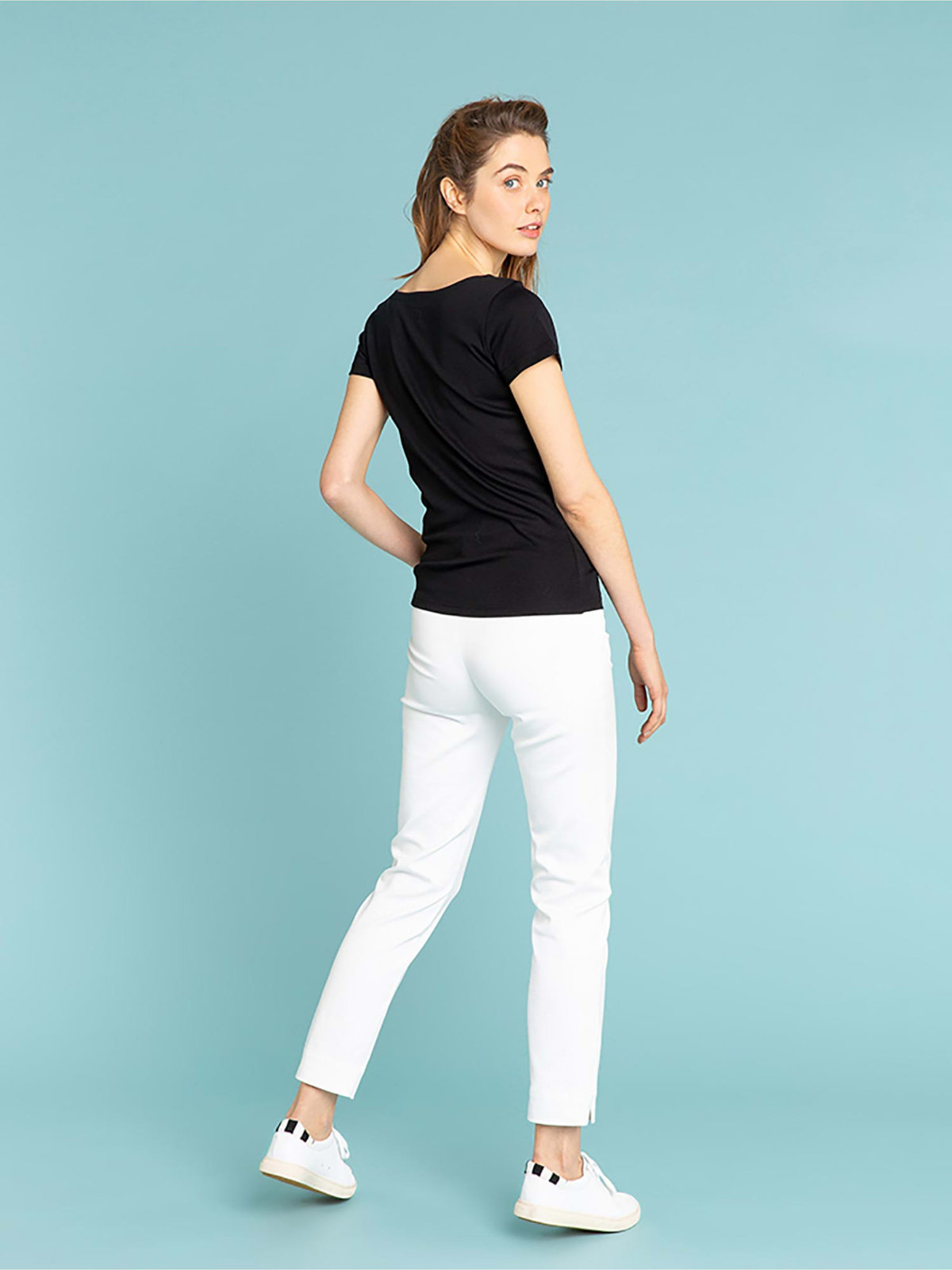 FEMME ウィメンズ JG13 TS コットンTシャツ ブラック