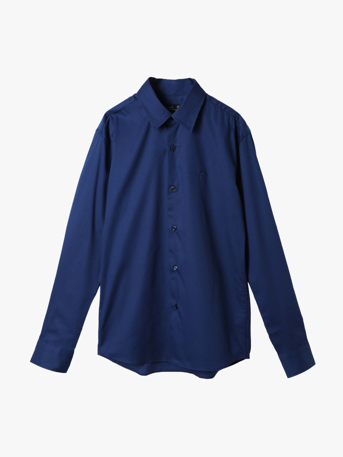 HOMME メンズ 【Outlet】メンズ 刺繍 コットン 長袖 シャツ "Thomas" ブルー系その他