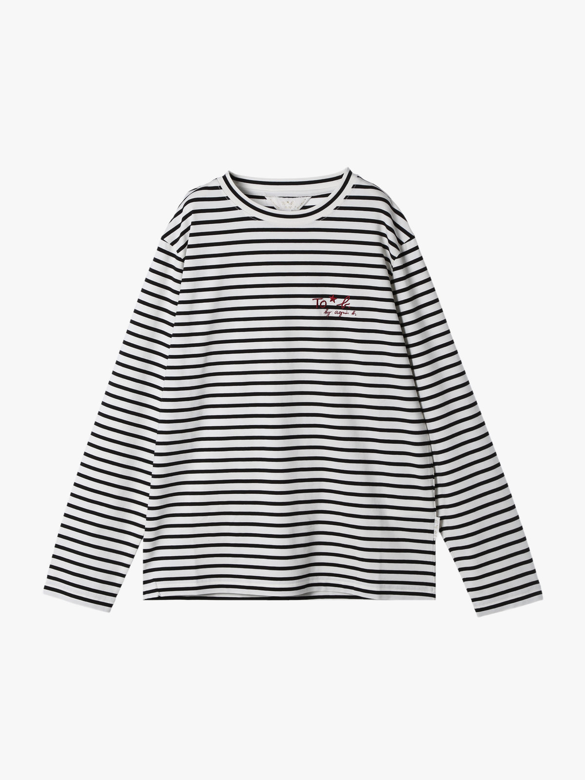 To b. by agnès b. 【Outlet】2LAYER LOGO BORDER TS レッド系その他