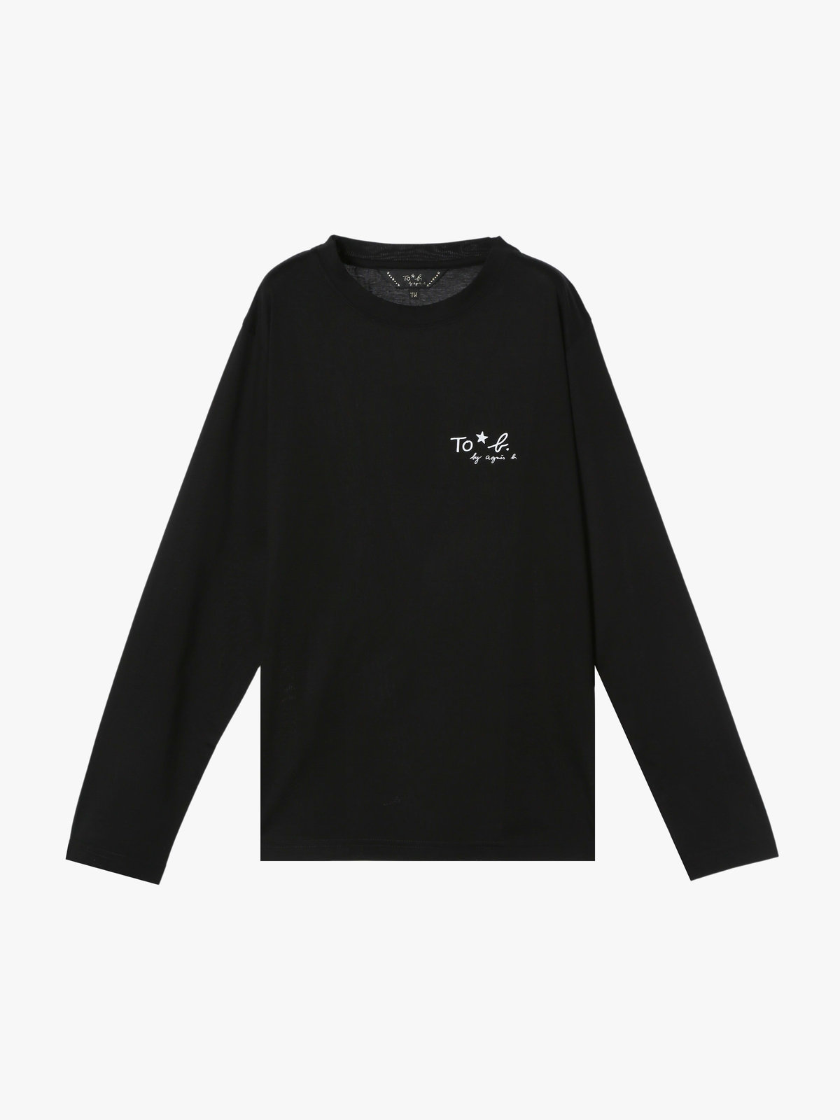 To b. by agnès b. 【Outlet】ツーレイヤードボーダーTシャツ ホワイト×ブラック