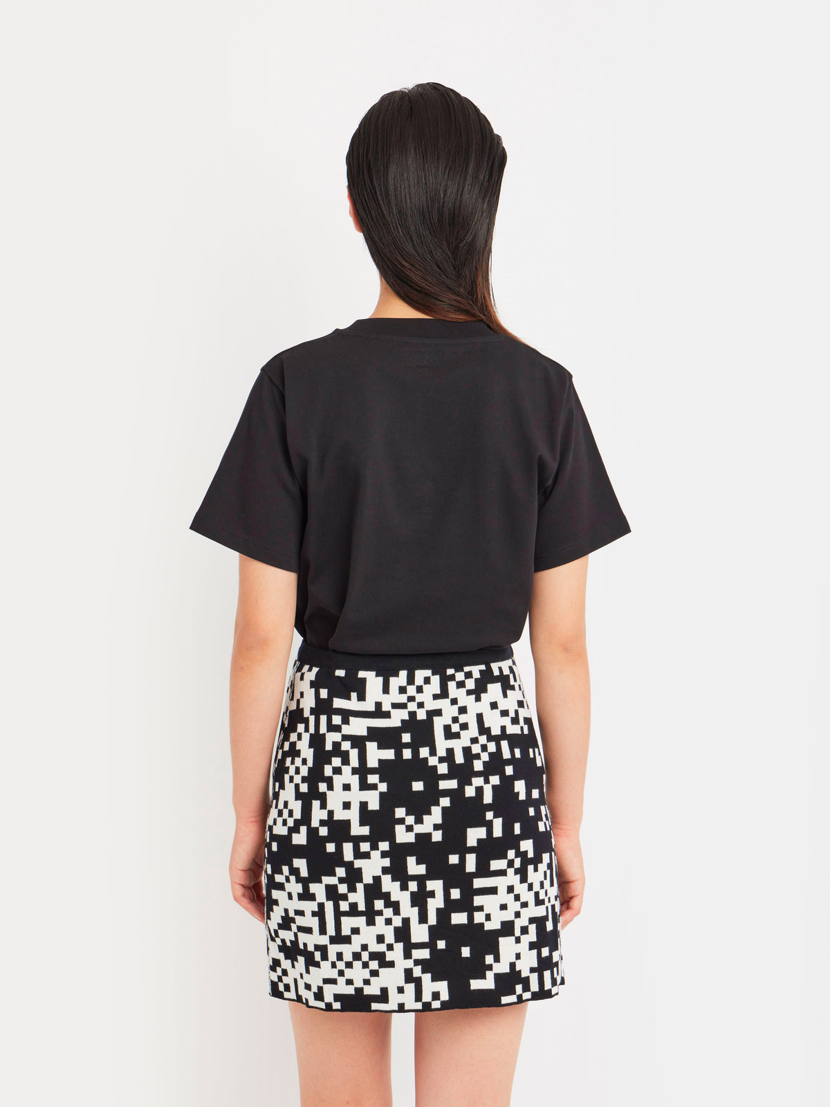 FEMME ウィメンズ コットン 半袖 Tシャツ ”Christof” ブラック