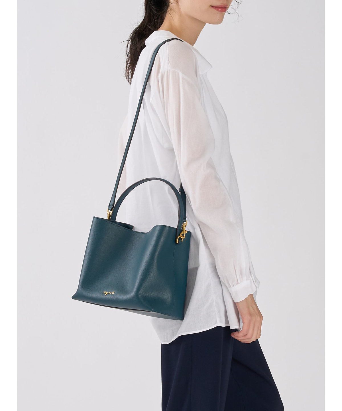 VOYAGE ウィメンズ バッグ＆ウォレット レザー 2way ミディアム トートバッグ "Christelle" ABS01-01 グリーン