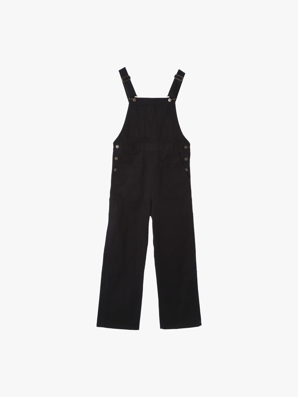 To b. by agnès b. コットンツイル オーバーオール ブラック