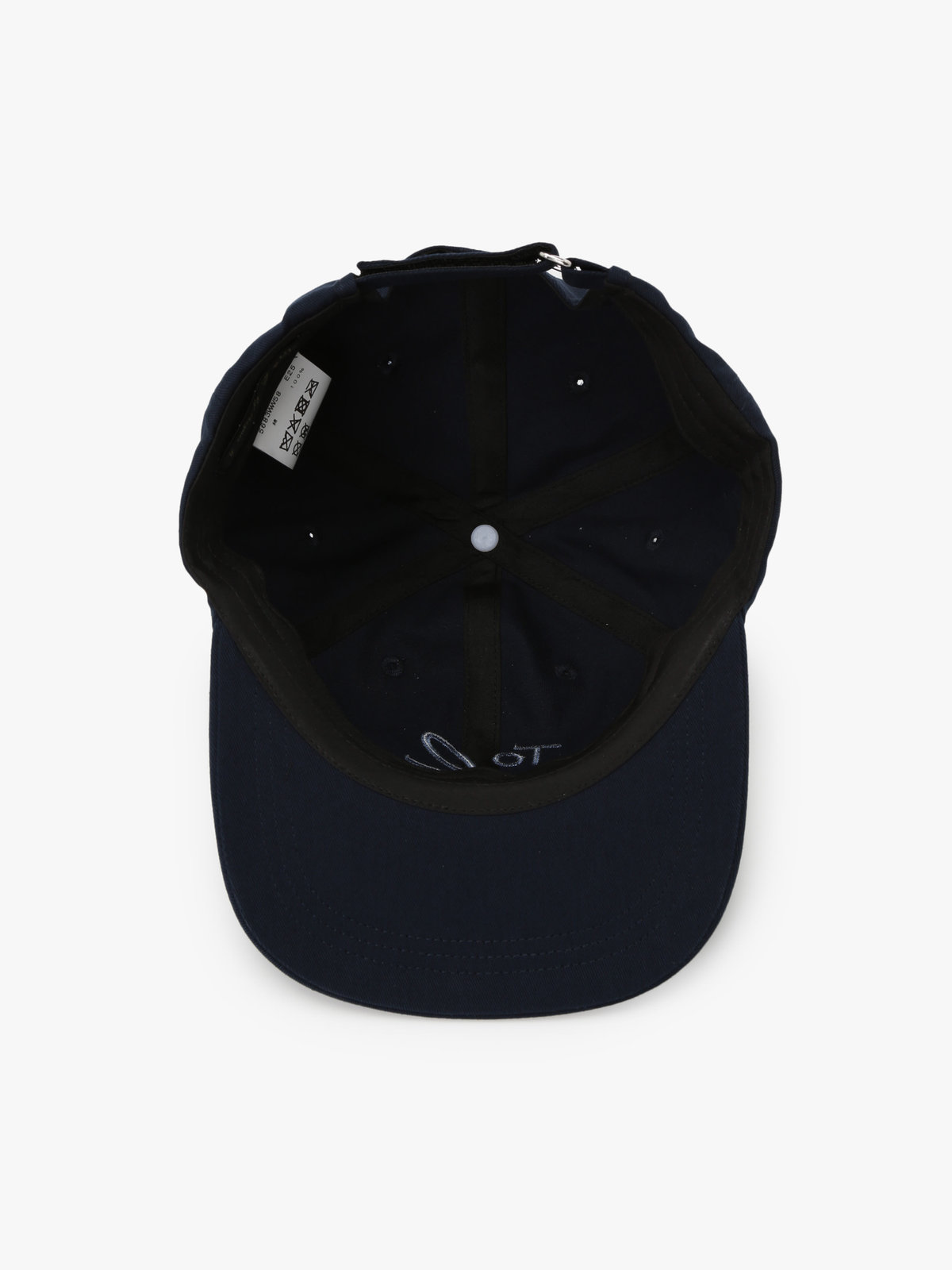 To b. by agnès b. ”To b.” ビッグロゴ 刺繍 キャップ ネイビー