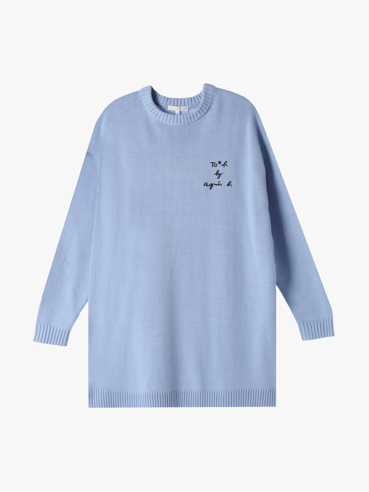 To b. by agnès b. 【Outlet】WT68 ROBE スリーレイヤードロゴワンピース ブルー系その他