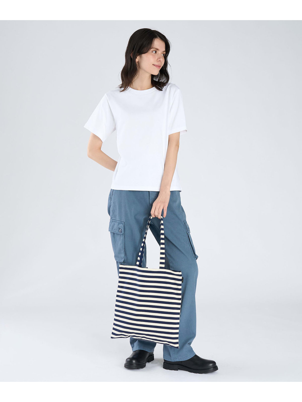 FEMME ウィメンズ コットン 半袖 Tシャツ ”Christof” ホワイト