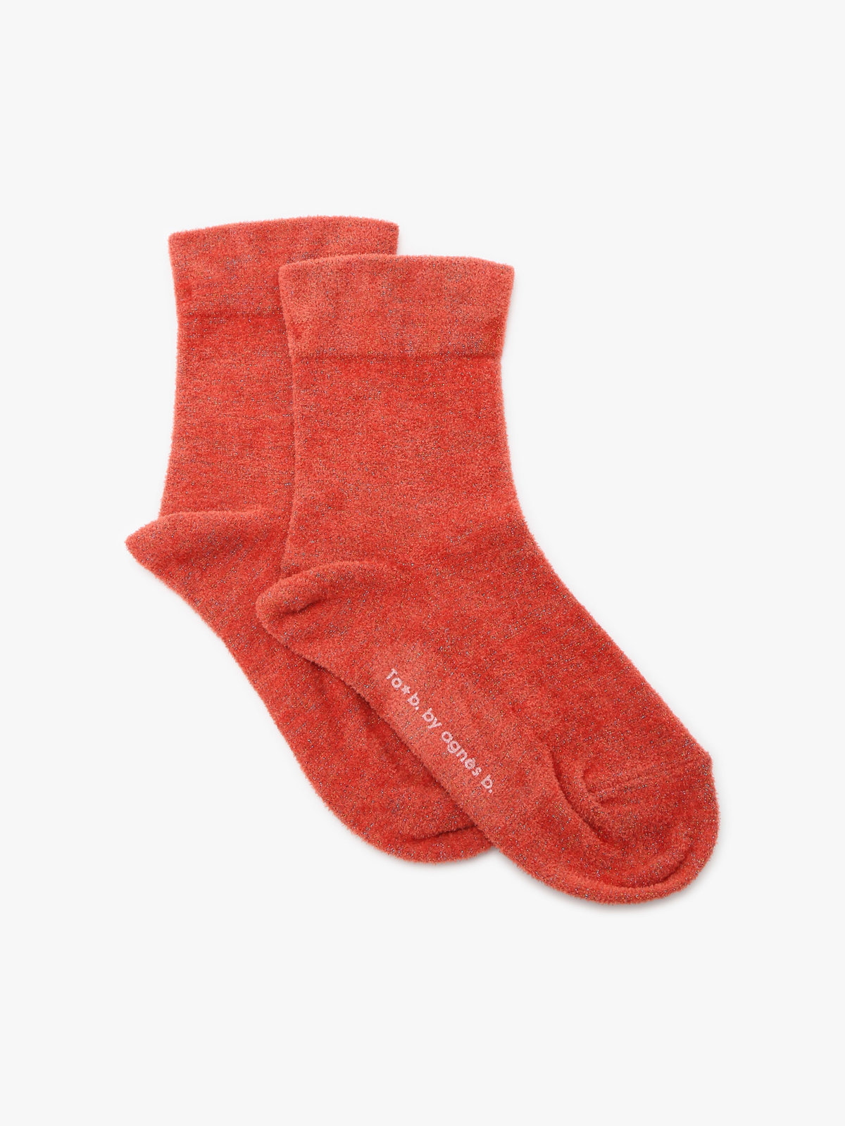 To b. by agnès b. 【Outlet】フルッフィーソックス オレンジ