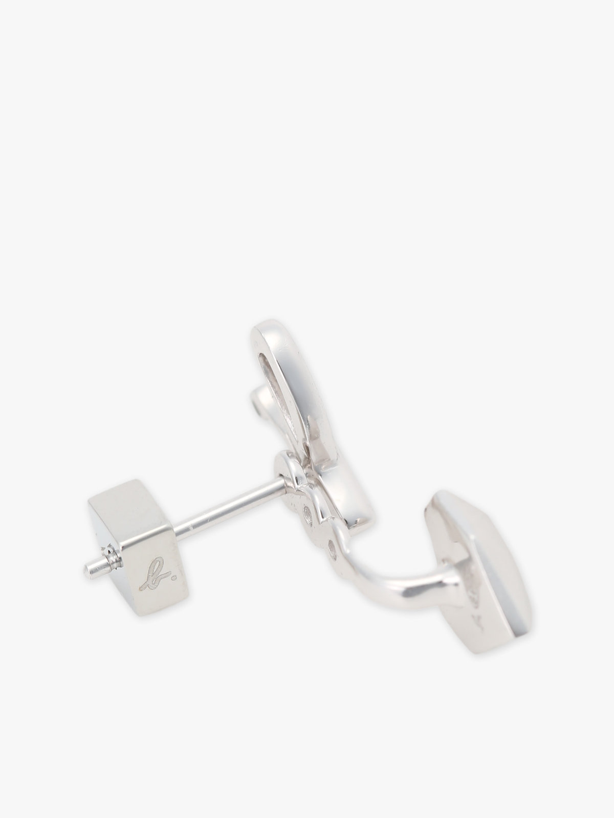 FEMME ウィメンズ 2way ハート ピアス ”Carving of love” シルバー