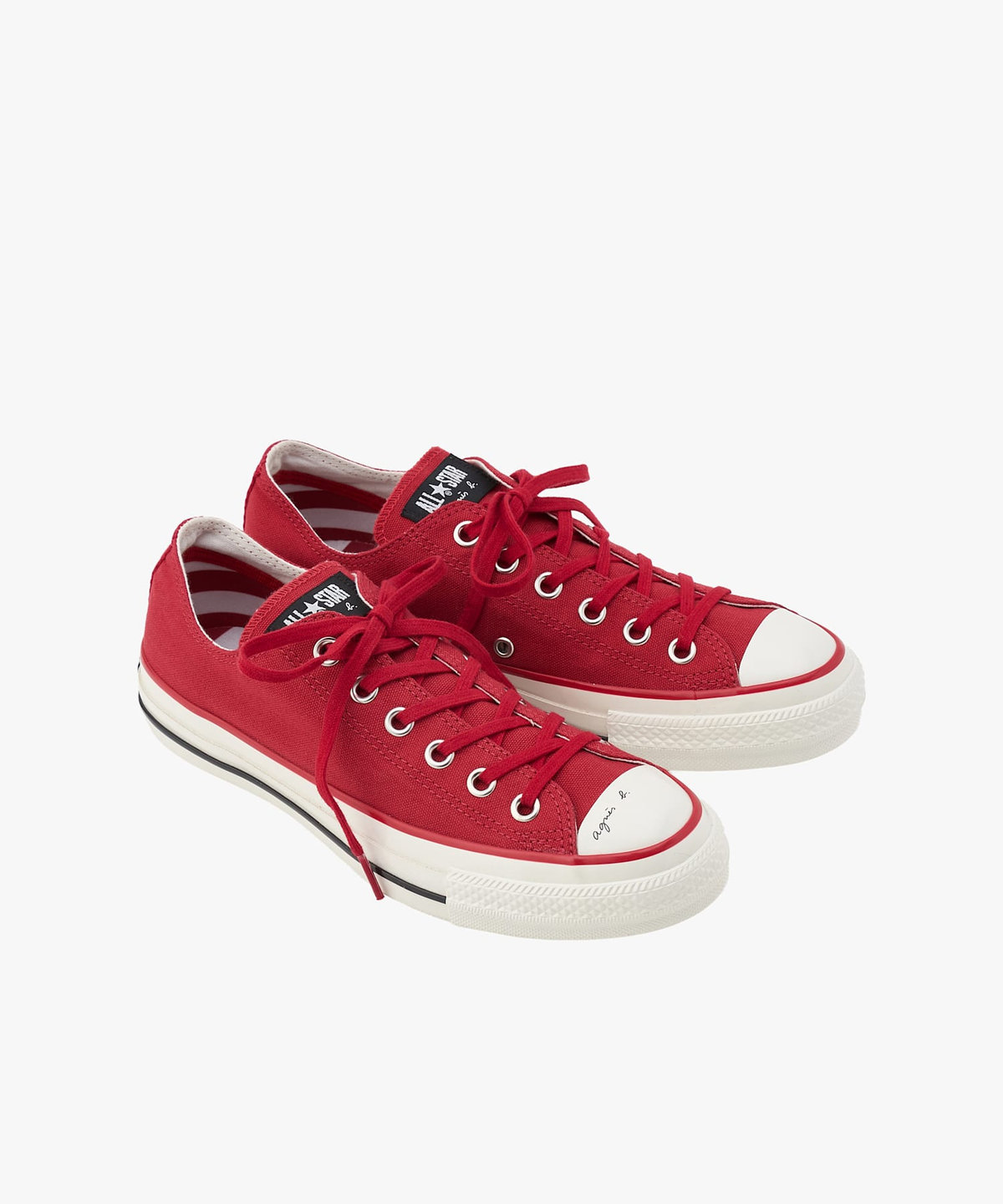 FEMME ウィメンズ agnes b. × CONVERSE コンバース ALL STAR AGED OX レッド