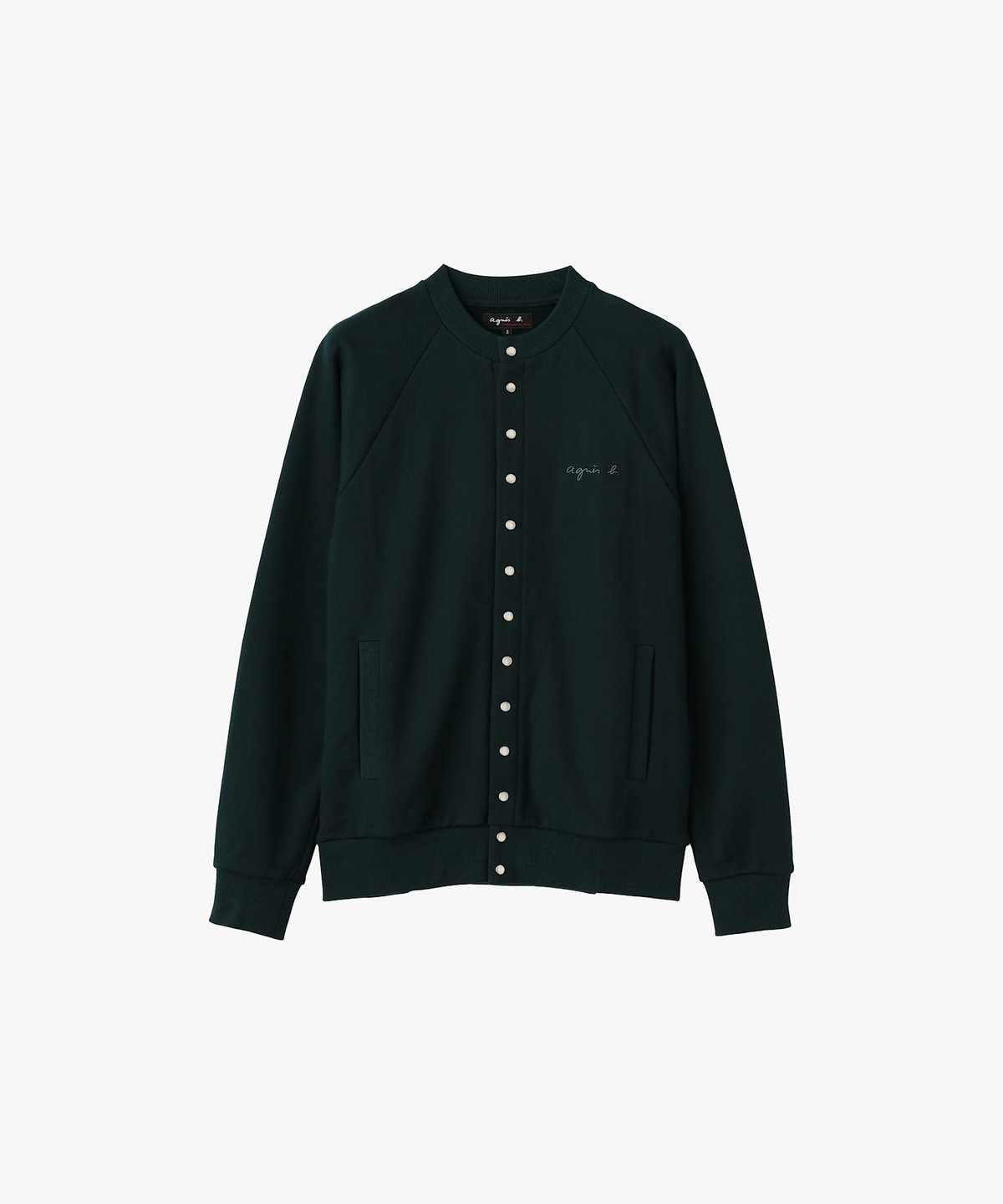 HOMME メンズ メンズ ロゴ 刺繍 コットン ブルゾン "Senga" グリーン
