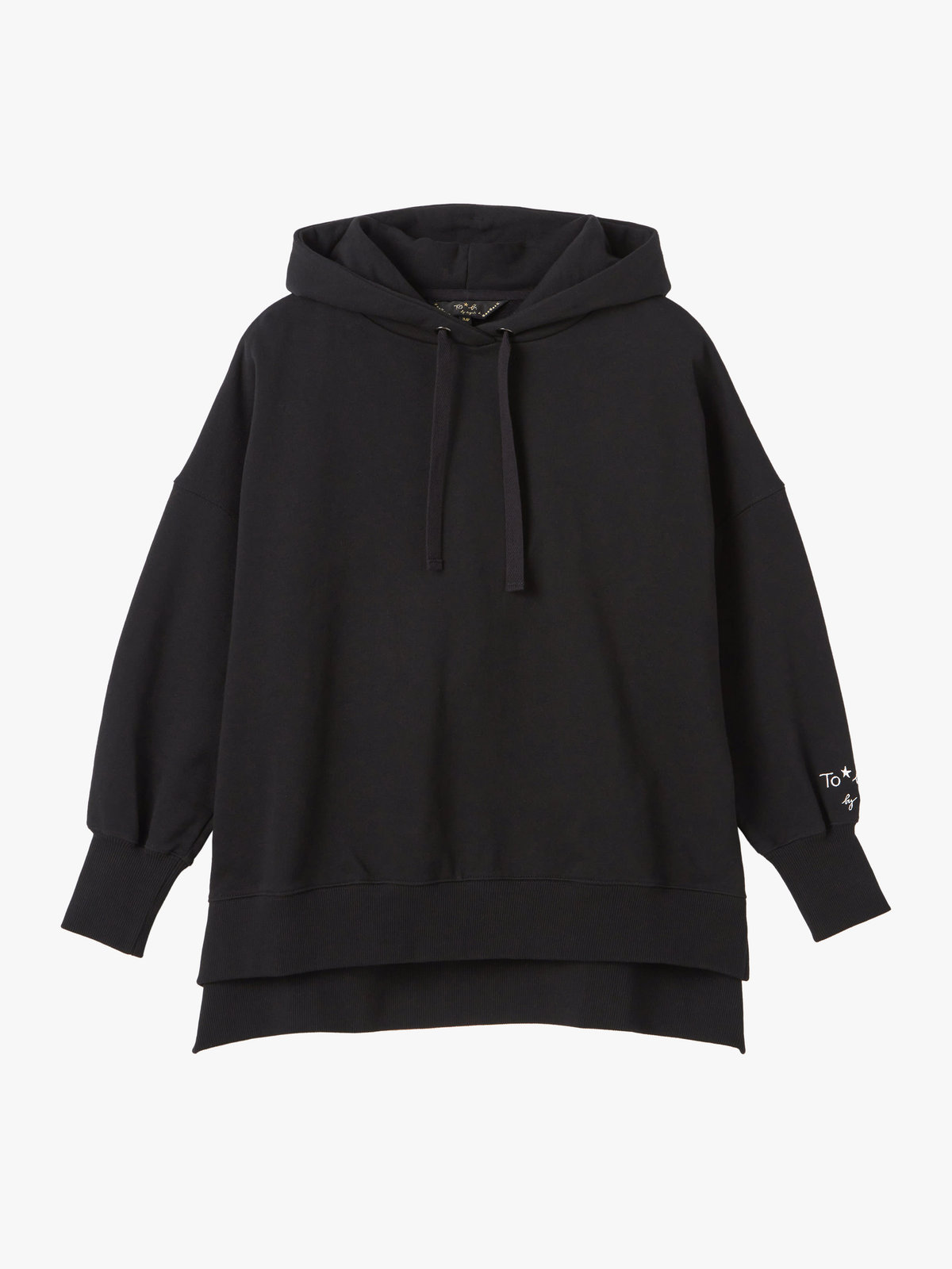 To b. by agnès b. WEB限定 コットン ニューマカロンカラー スウェットフーディー ブラック